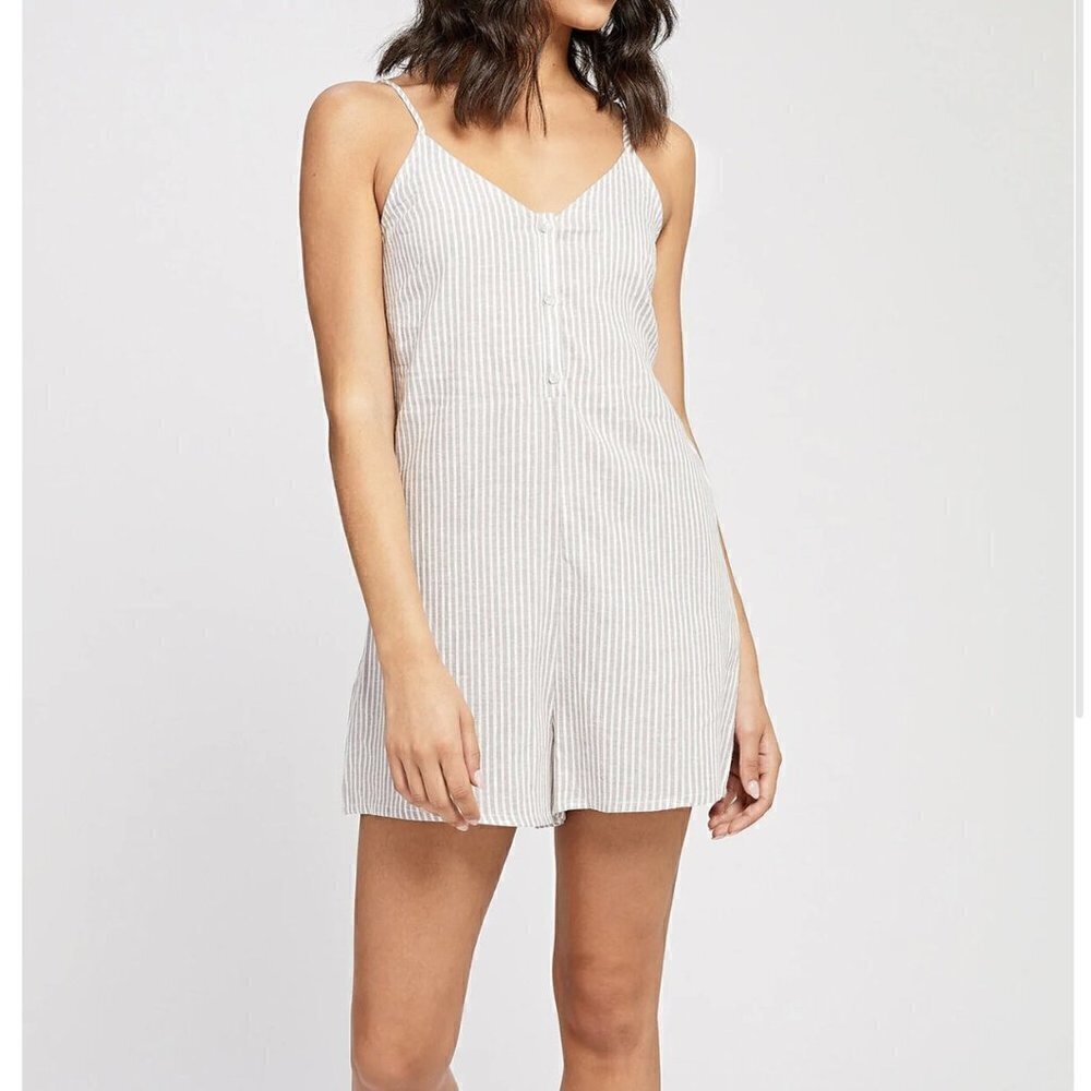 Gentle Fawn Linen Havana Stripe Romper